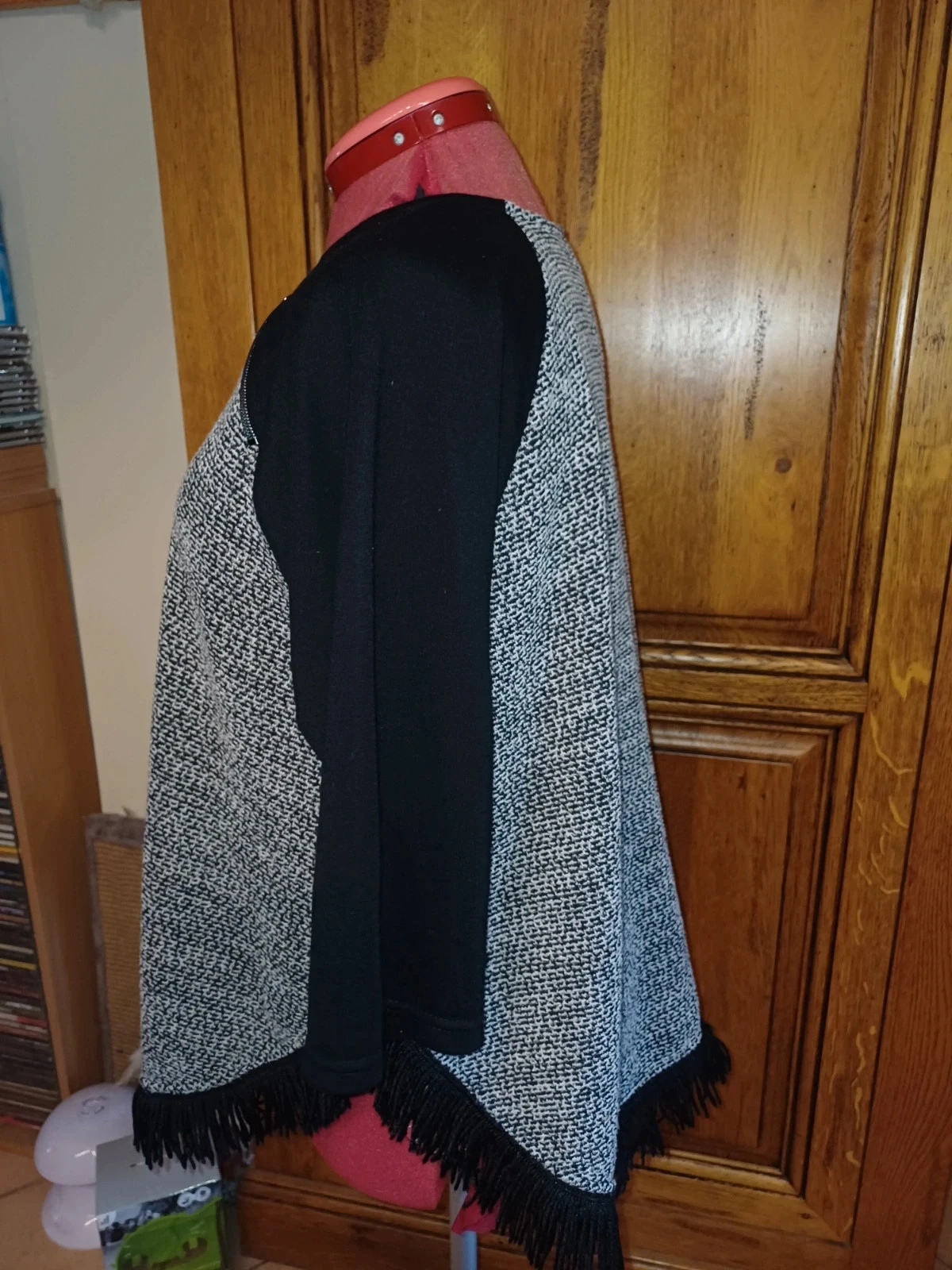 Gray and black 3/4 sleeve sweater size 42 brand Mado et les Autres – photo 5